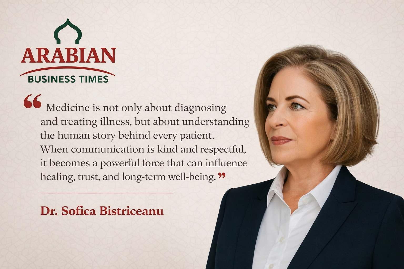 Dr. Sofica Bistriceanus healing philosophy