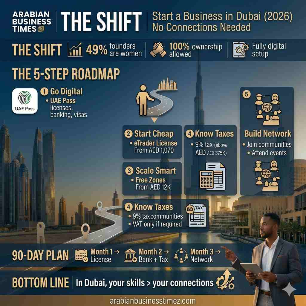 Starting a Business in Dubai Without Connections (2026 Edition)