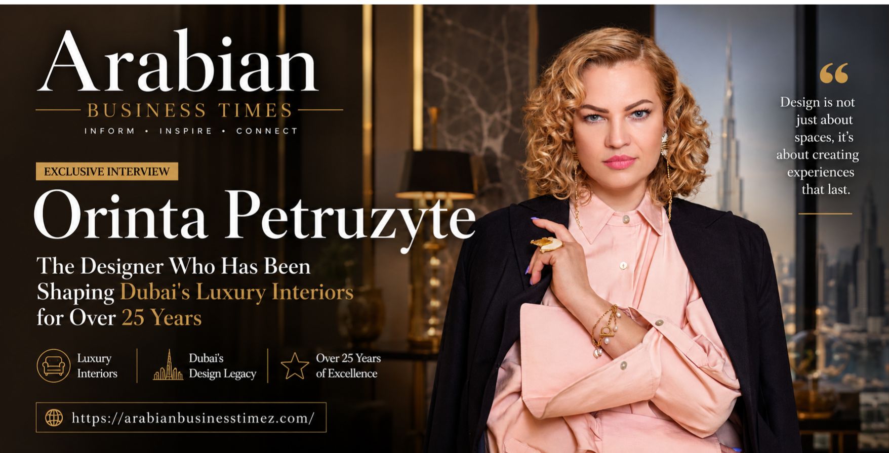 Orinta Petruzyte Interview The Designer Who Has Been Shaping Dubai's Luxury Interiors for Over 25 Years