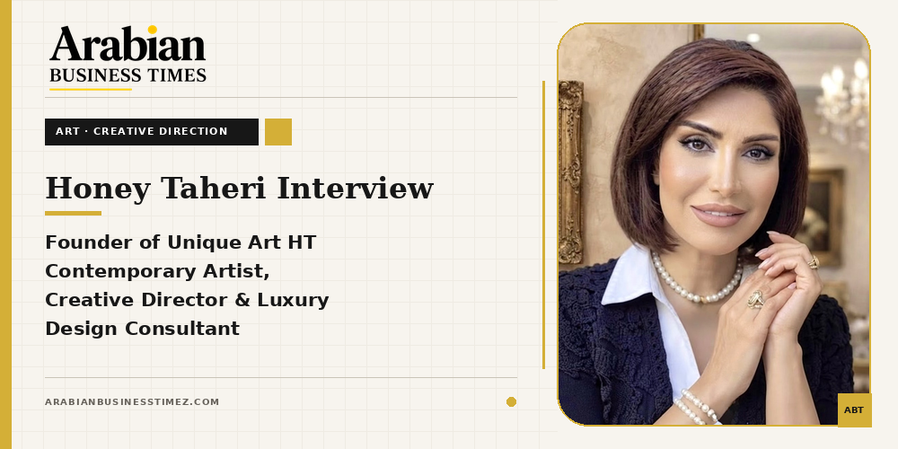 Honey Taheri Interview, Founder of Unique Art HT, Contemporary Artist, Creative Director & Luxury Design Consultant