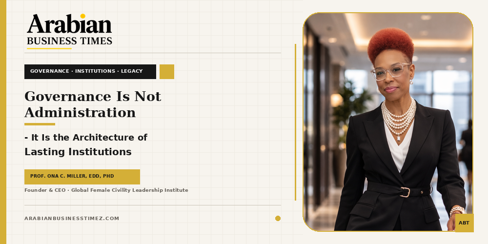 Governance Is Not Administration - It Is the Architecture of Lasting Institutions