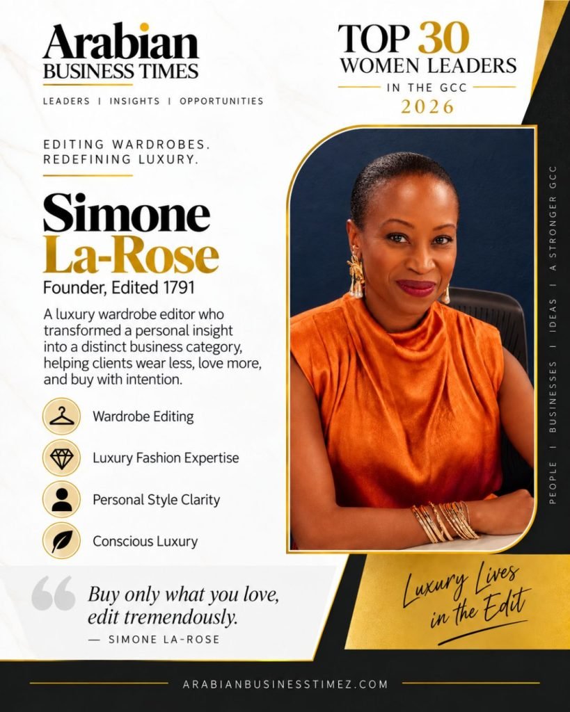 Top 30 Visionary Women Leaders Shaping Business in the GCC in 2026 10 Simone La-Rose — Founder, Edited 1791